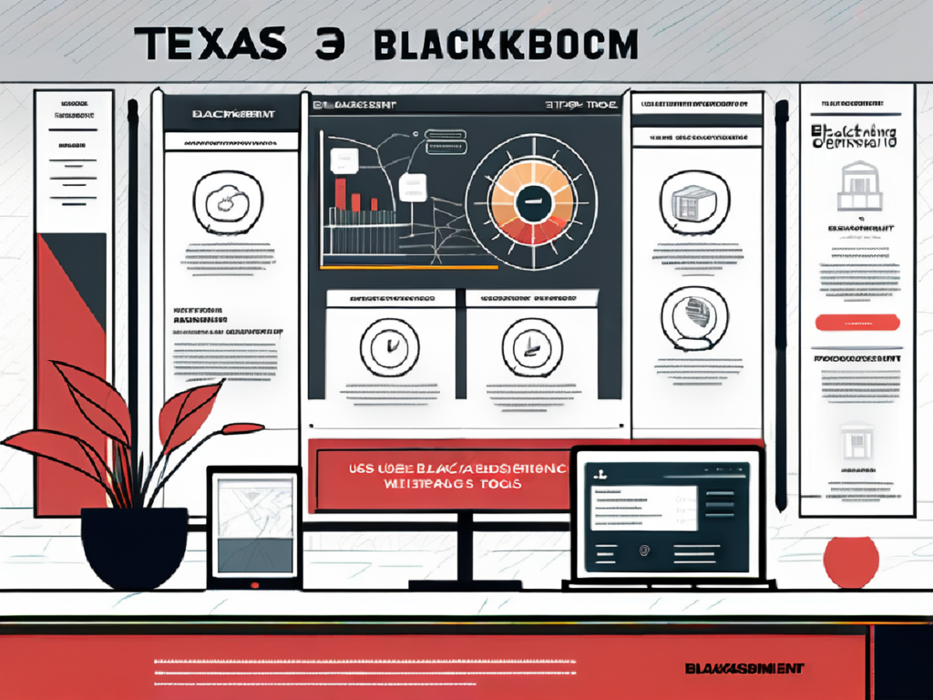 Texas Tech Blackboard dashboard overview