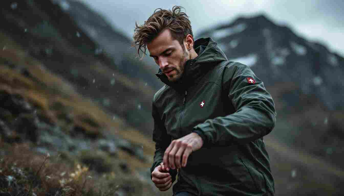 Swiss Tech Jacket with warmth and style features